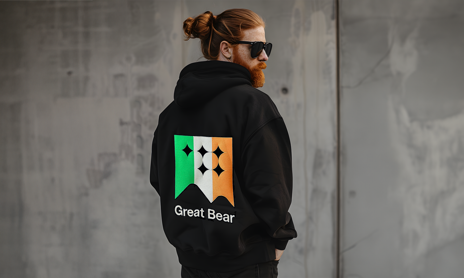 Heritage Hoodie: Ireland (Black Version)